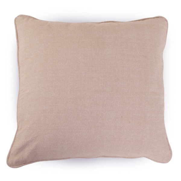 Prydnadskudde 45x45 cm - 100% bomull - Beige