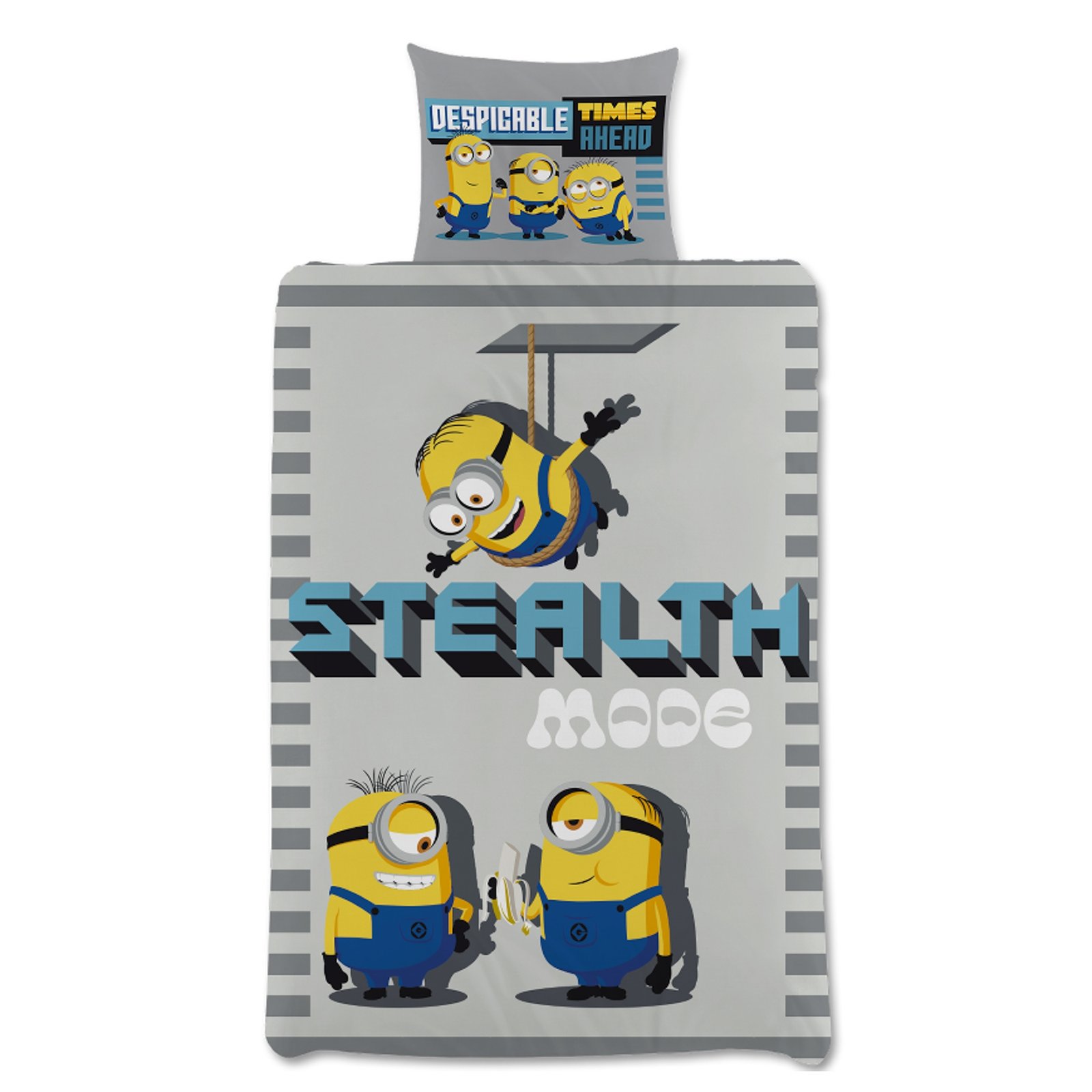 Minions sängkläder 140x200 cm - 100% bomull - Barnsängkläder 140x200 cm - Minions