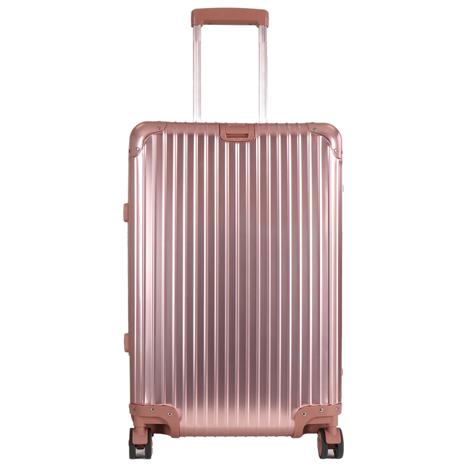 Aluminiumresväska - Roséguld - 68 liter - Lyxig resväska med TSA-lås