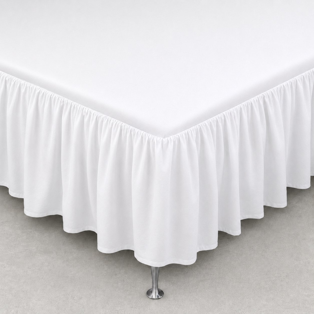 Sängkappa 120x200 cm - 100% mjukt bomullslakan - Vit sängkappa från Nordstrand Home