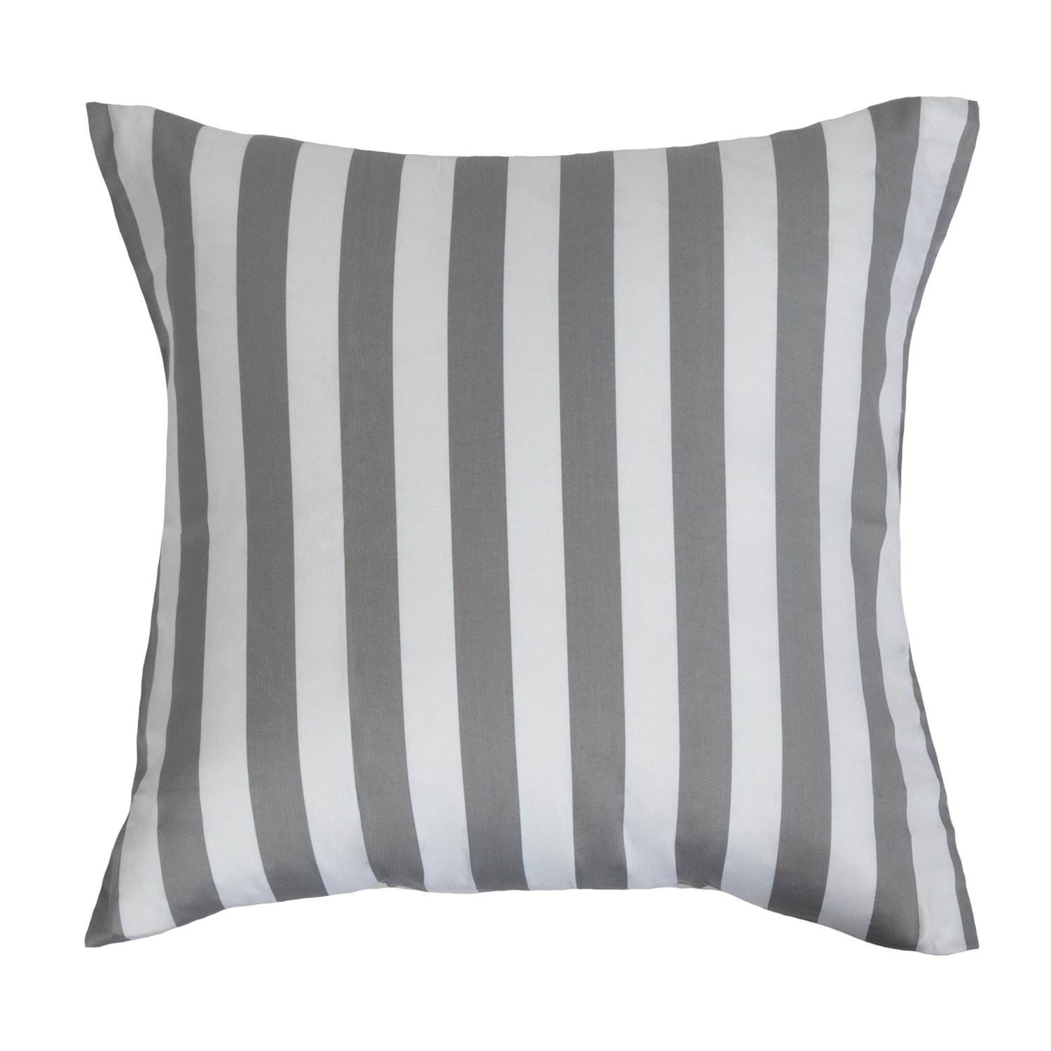 Örngott 60x63 cm - 100% bomullssatin - Nordic Stripe - Grå ränder