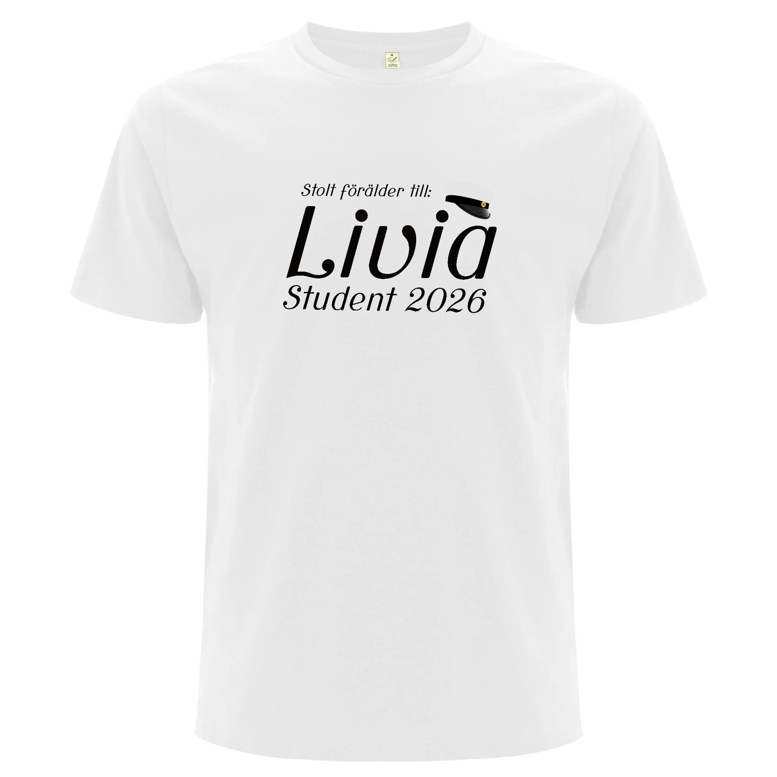 Student T-shirt Stolt förälder - Vit