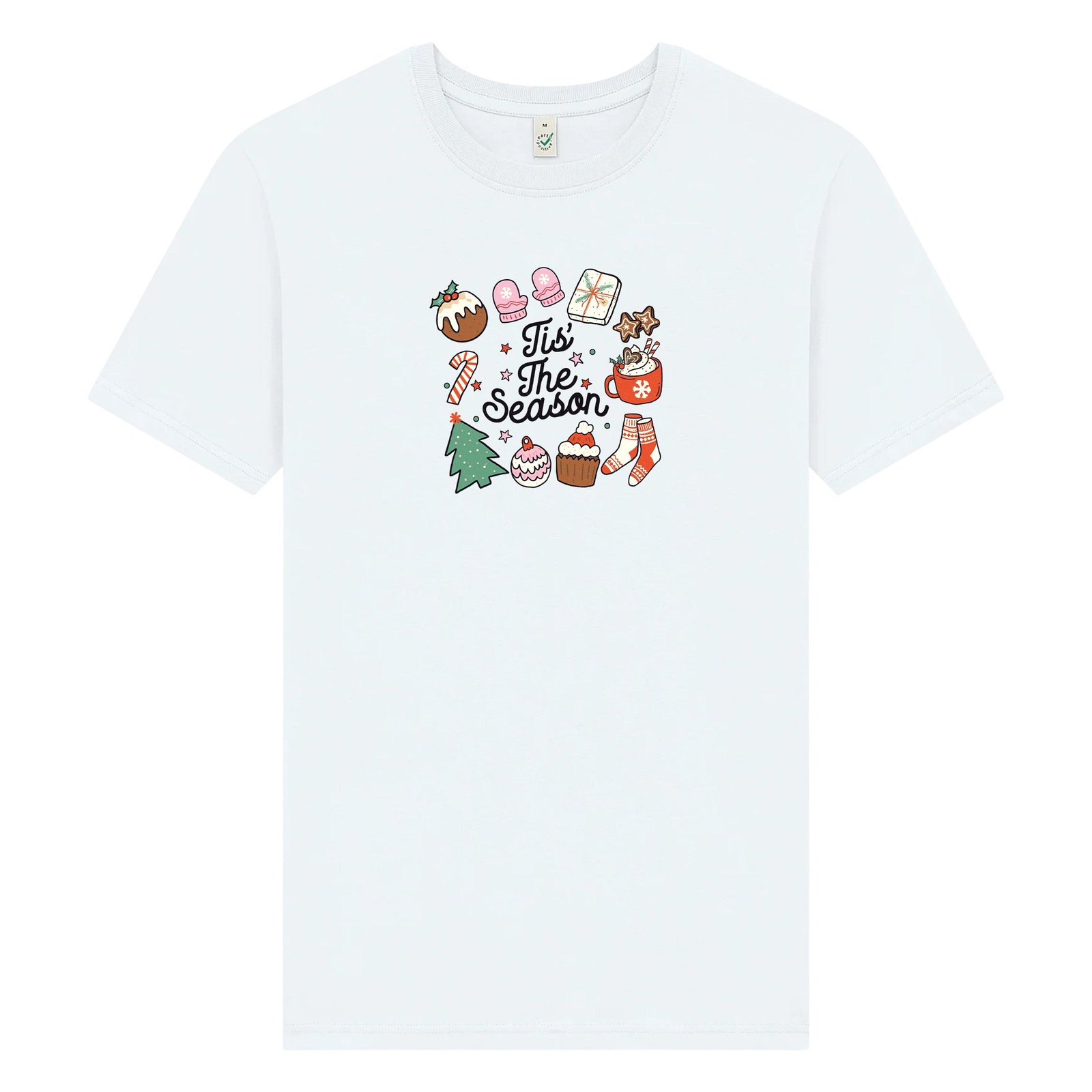 Tis’ The Season – Klassisk Unisex Jul T-shirt - Vit