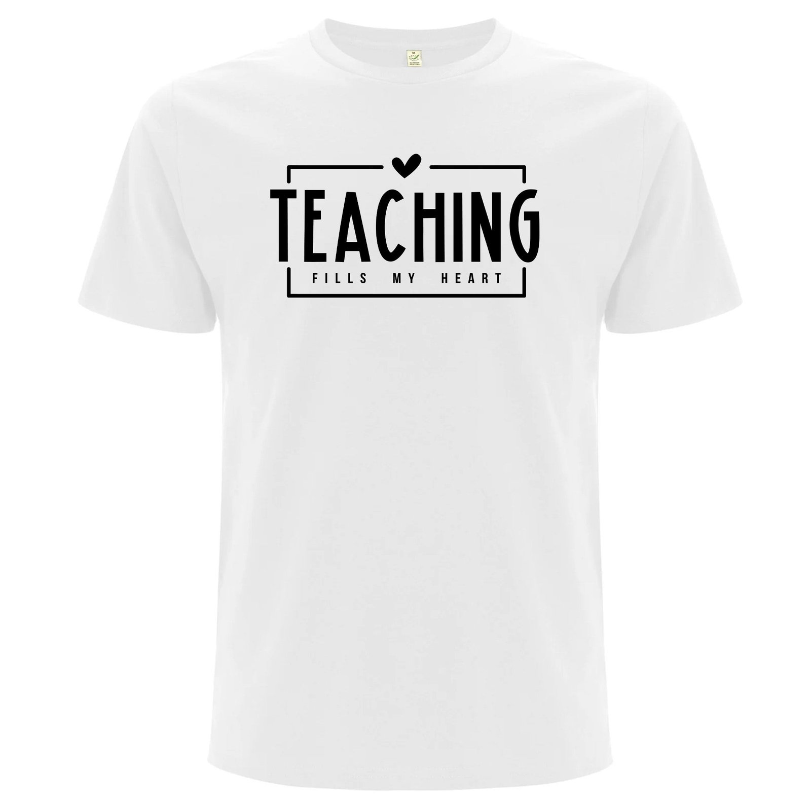 Teaching Fills My Heart – Undervisning Fyller Mitt Hjärta T-shirt - Vit