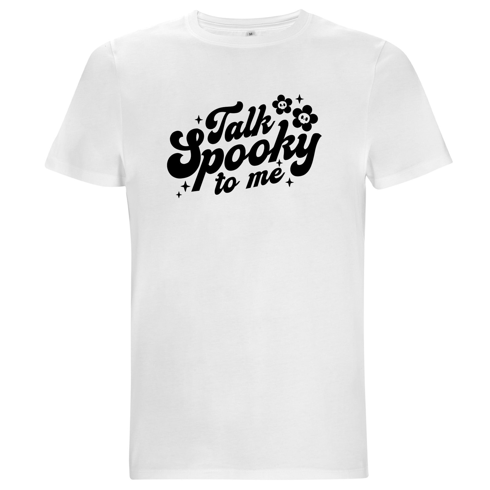 Talk Spooky to Me – Unisex Halloween T-shirt - Vit