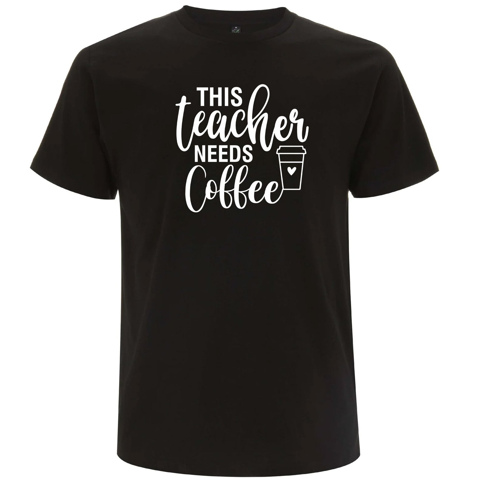 This Teacher Needs Coffee – Denna Lärare Behöver Kaffe T-shirt - Svart