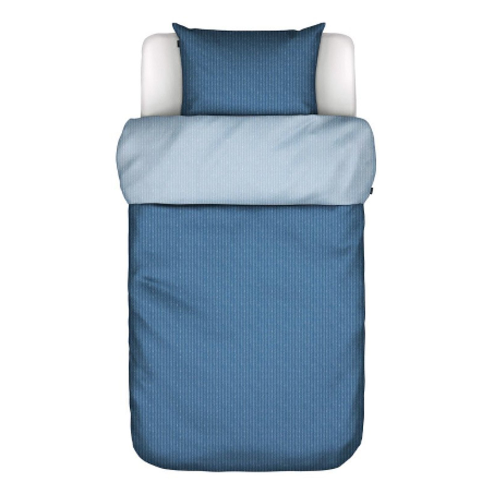 Randigt sänglinne - Toloma Blue - Bäddset med 2-i-1-design - 100% bomullssatin - Marc O'Polo