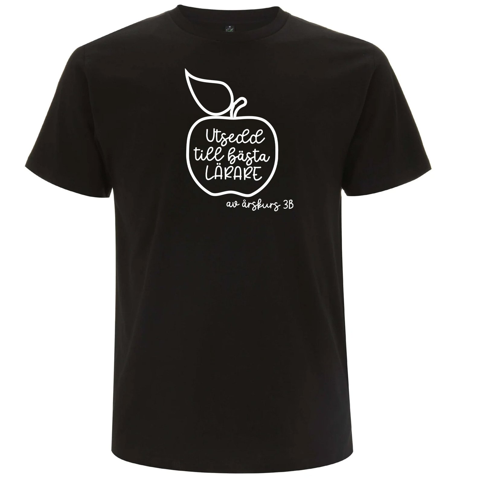 Utsedd till Bästa Lärare/Mentor av årskurs [klass]- T-shirt Lärare - Svart