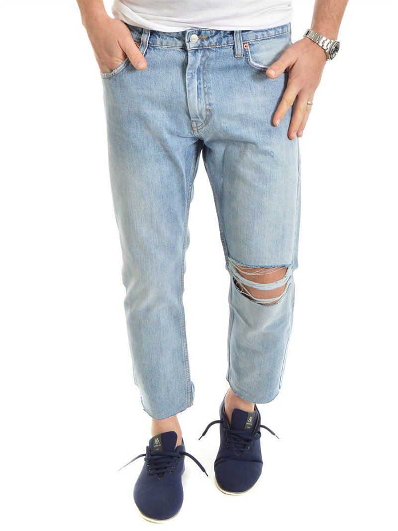 King Cropped Rag Blue Holes