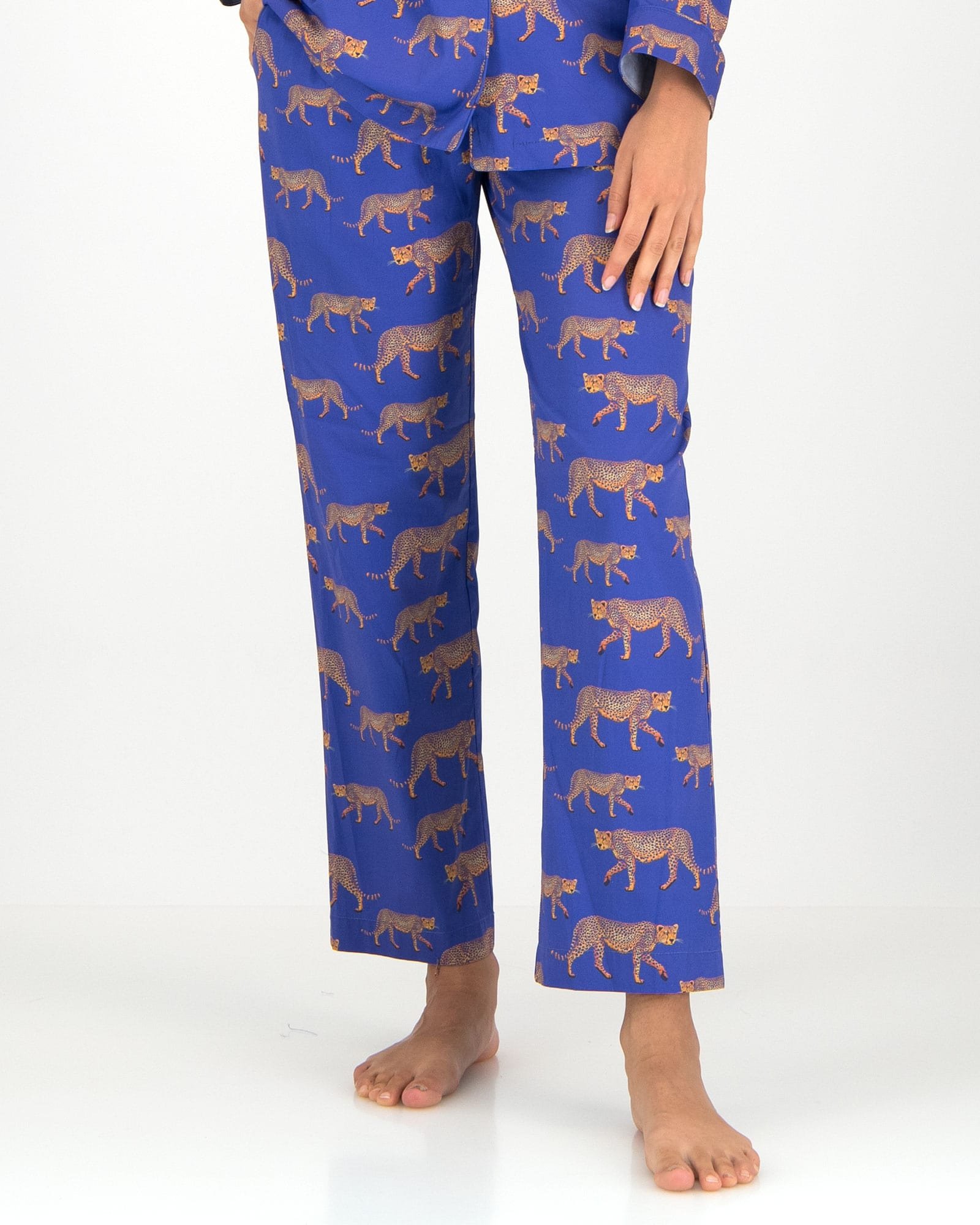 Women's Lounge Pants – Blue Cheetah
