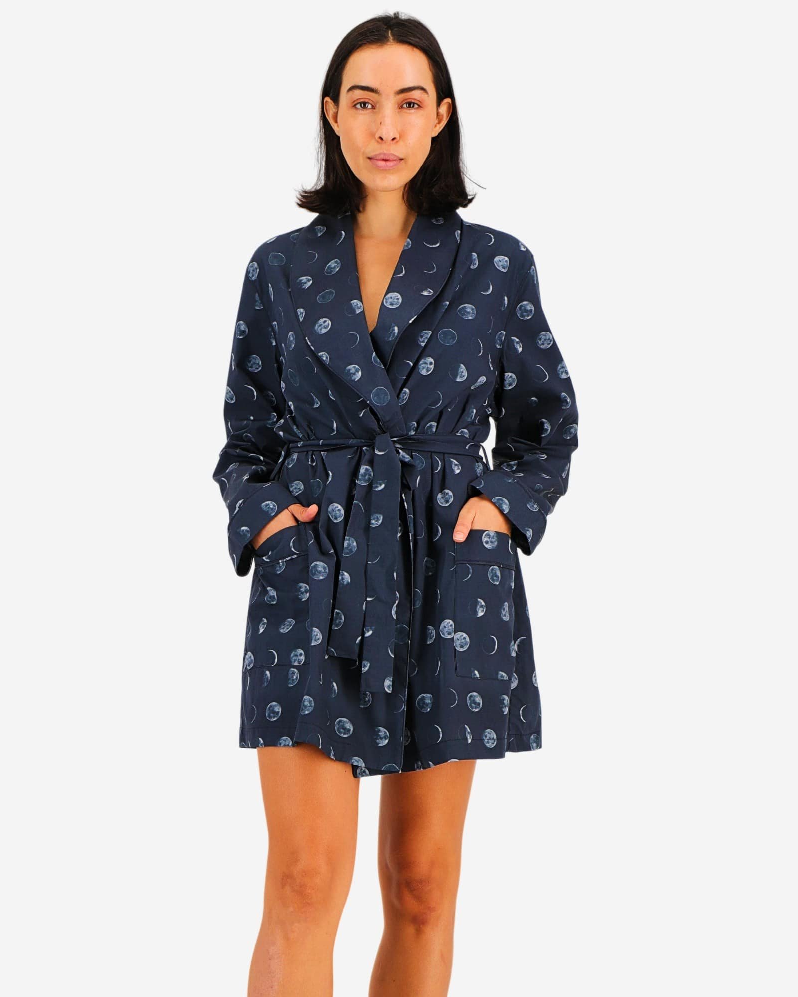Women's dressing gown - Moons