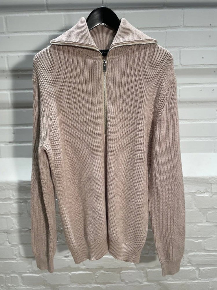 Ceasar Half Zip Knit Sand