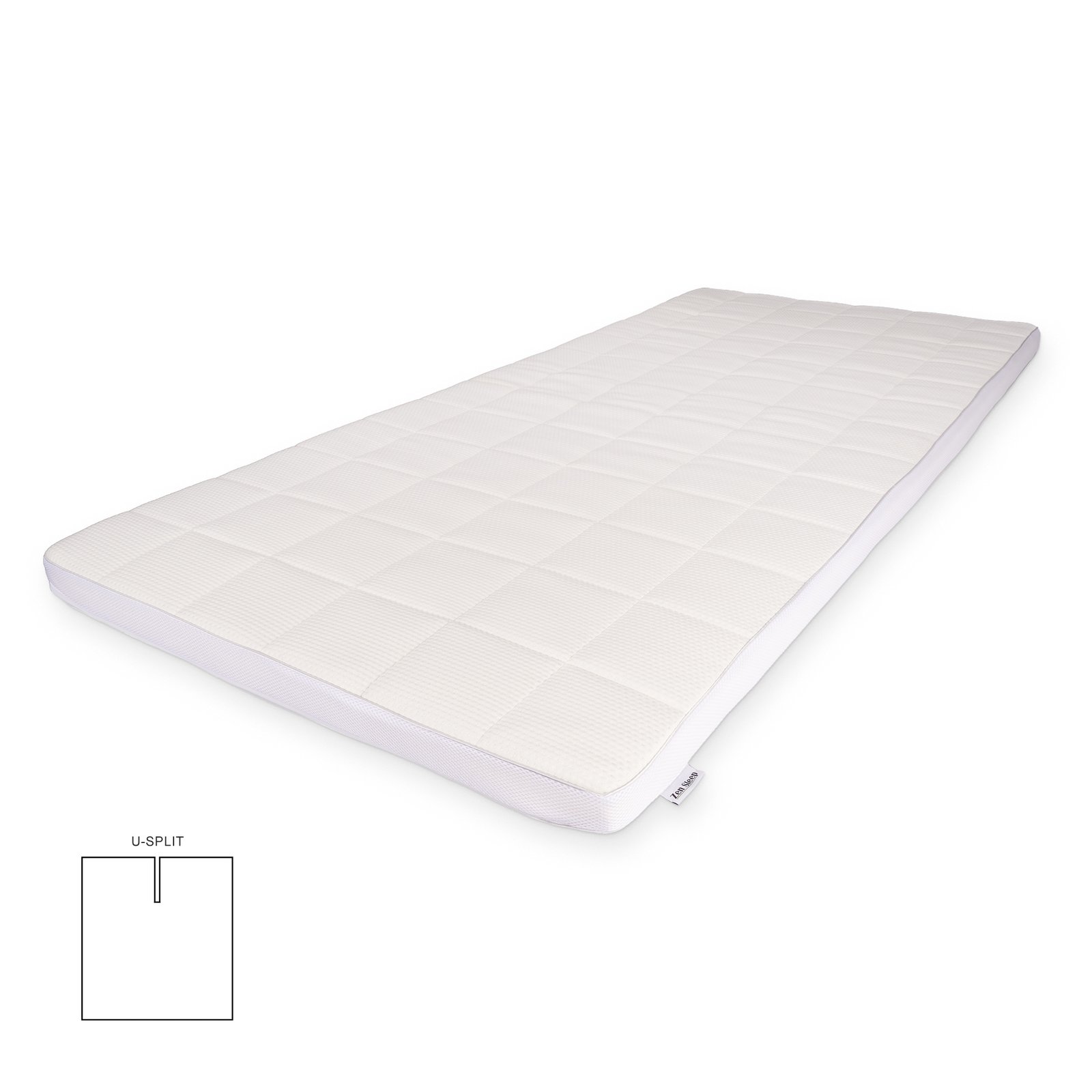 Bäddmadrass av latex U-split - 180x200 cm - 5 cm hög - Latex & naturlatex - Zen sleep bäddmadrass för höj- och sänkbar säng