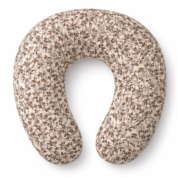 Amningskudde - 45x59x10 cm - Beige med blad