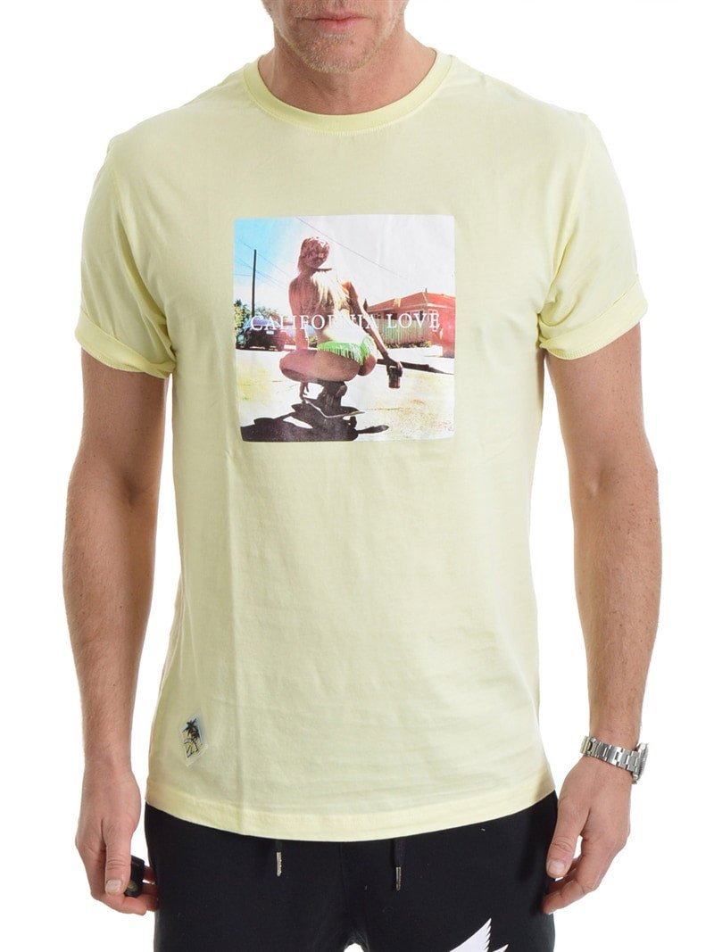 Cali Love Tee Pale Yellow
