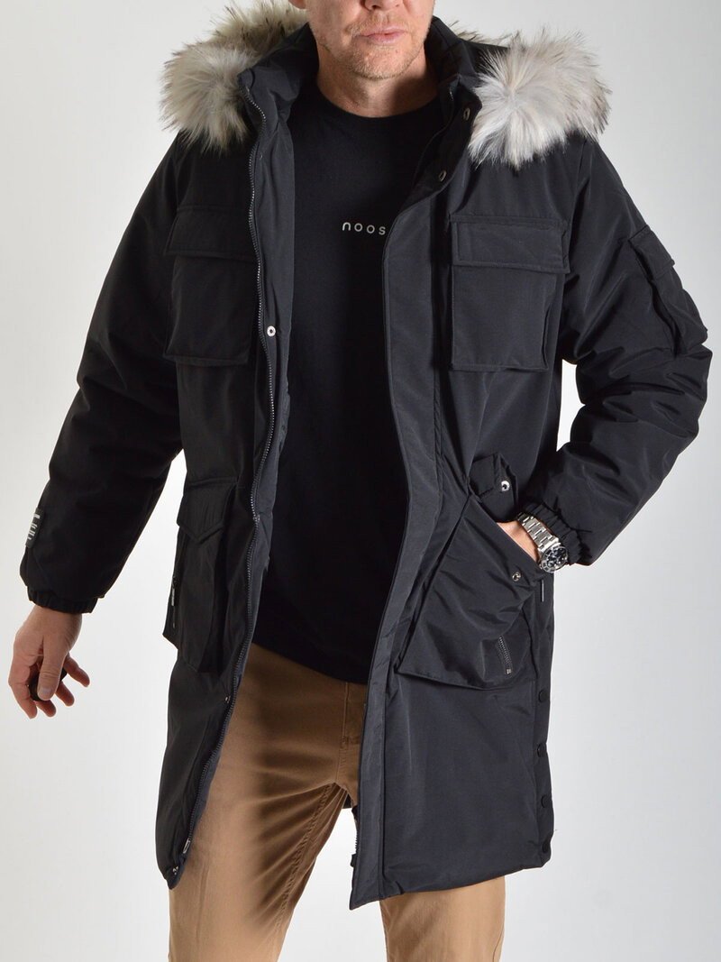 Fur Hooded Longline Parka