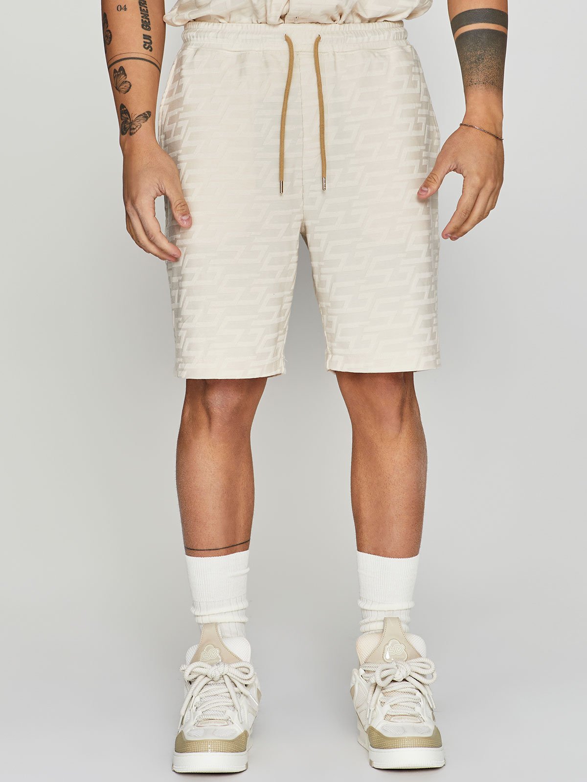 Towelling Shorts Ecru