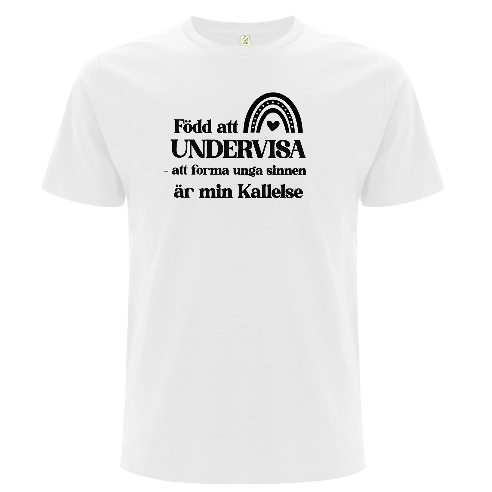 Född att Undervisa - T-shirt Lärare - Vit