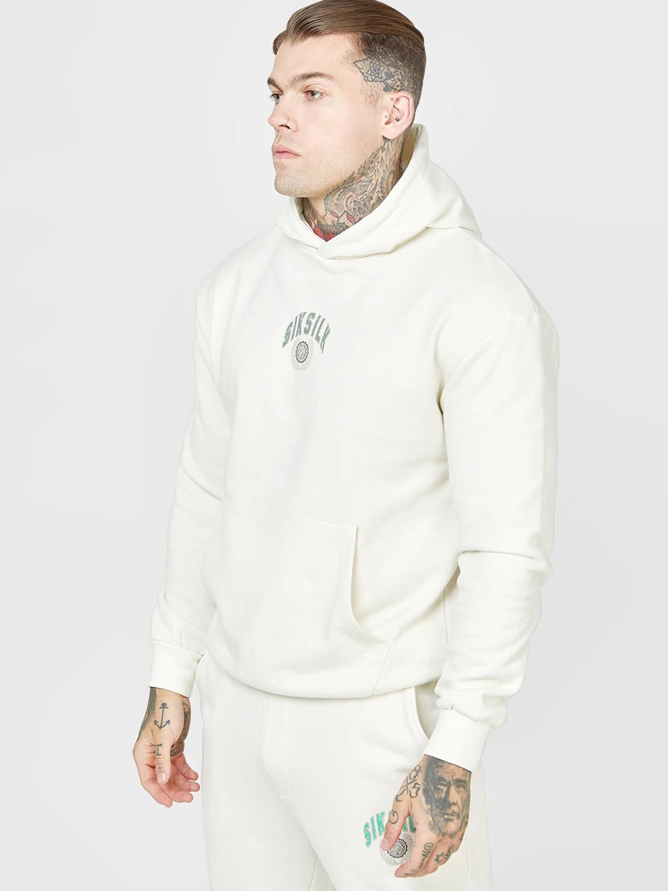 Varsity Hoodie Ecru