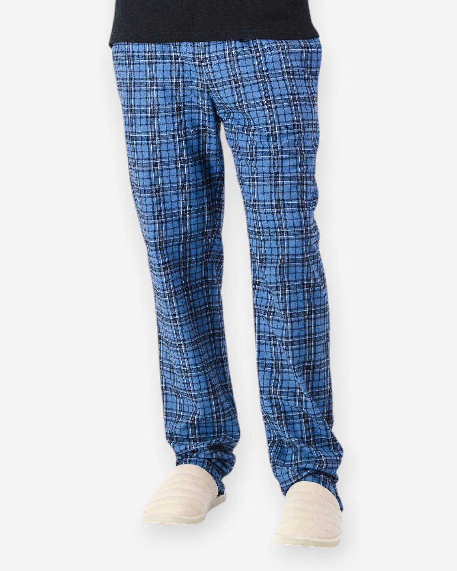 Men's Flannel Trousers - Camden Blue