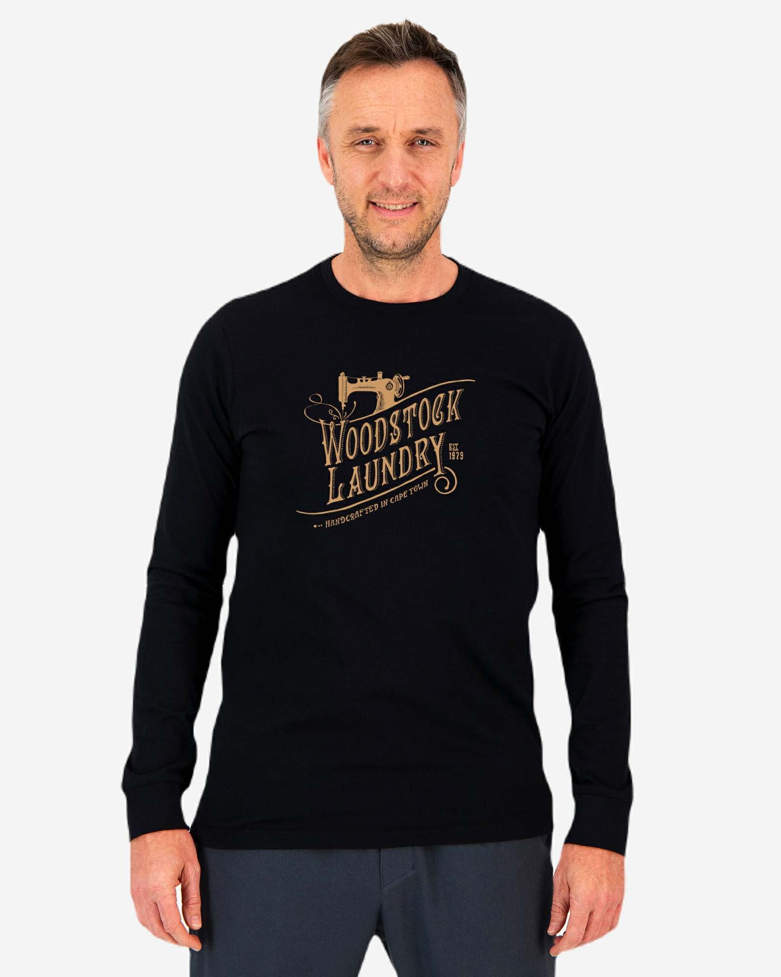 Men's LS T-Shirt - Logo On Black