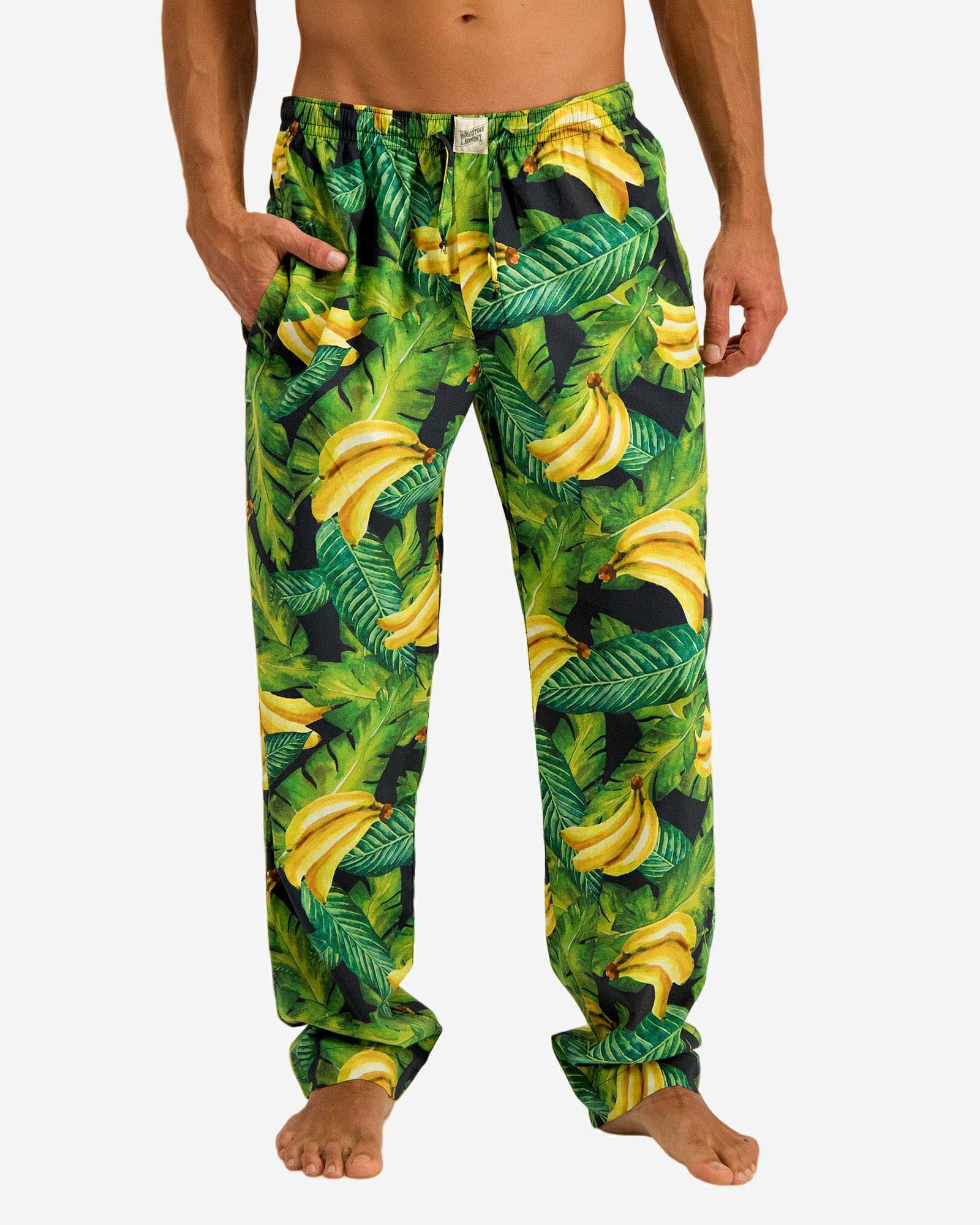 Men's PJ Pants - Bananas On Leaves