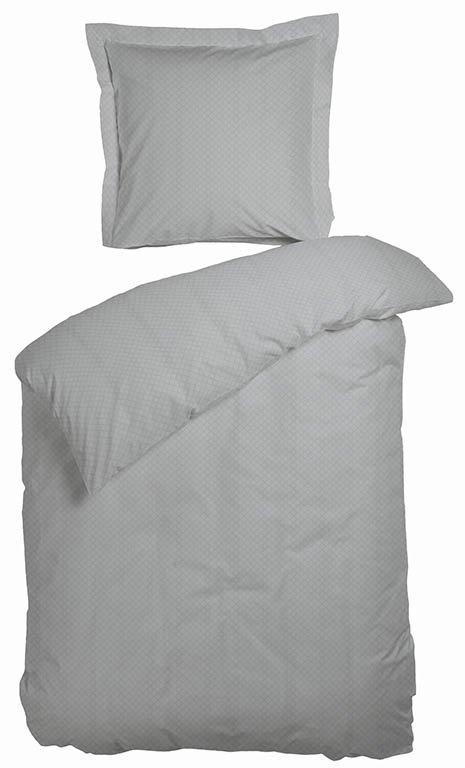 Dubbeltäcke sängkläder 200x220 cm - Opal grå sängkläder - bäddset i 100% bomullssatin - Night & Day