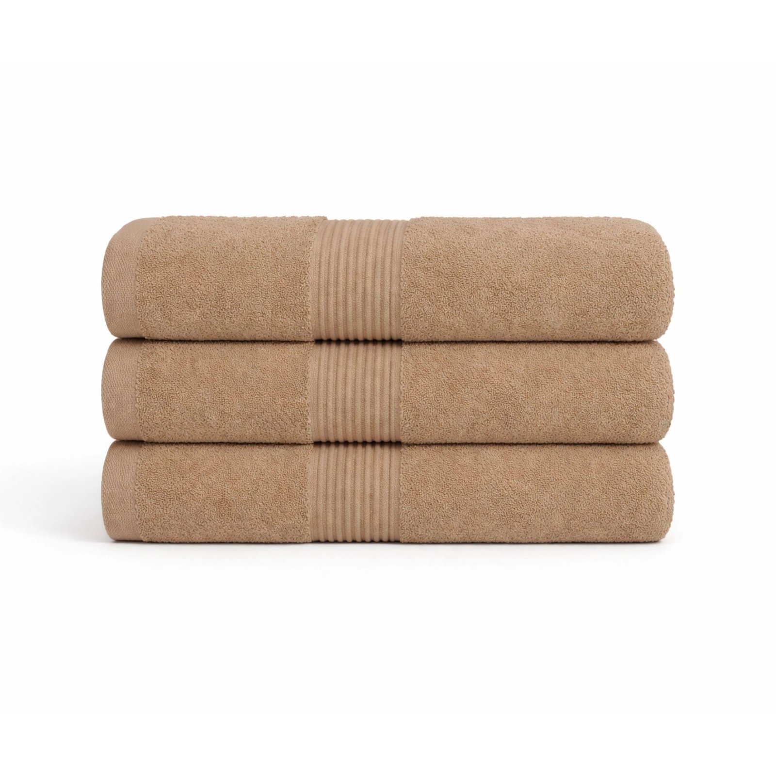 Bomullshandduk - 100% bomull - 50x100 cm - Sand