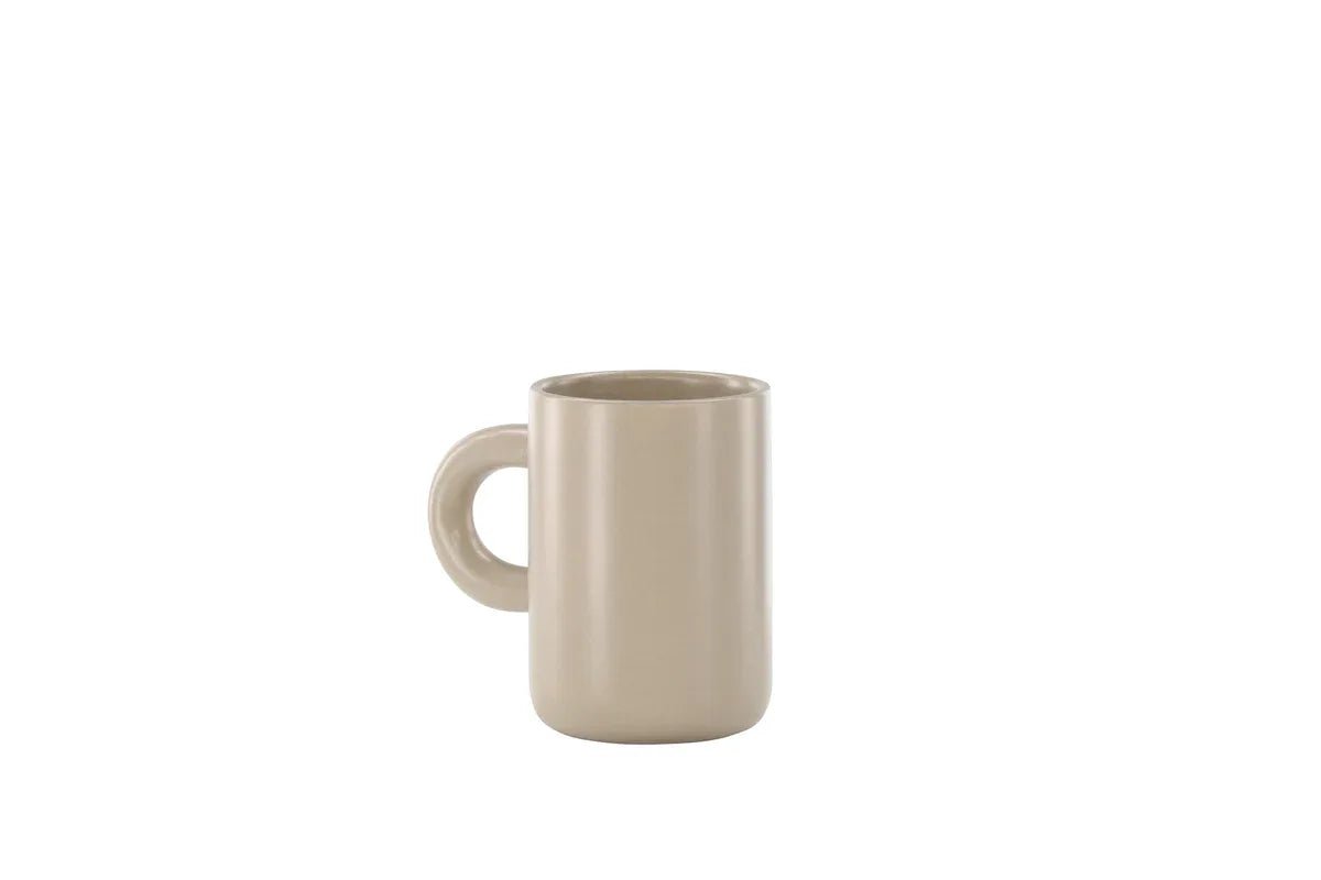 Venture Design Active Kopp 2‑pack – Beige | Keramik Ø7 cm