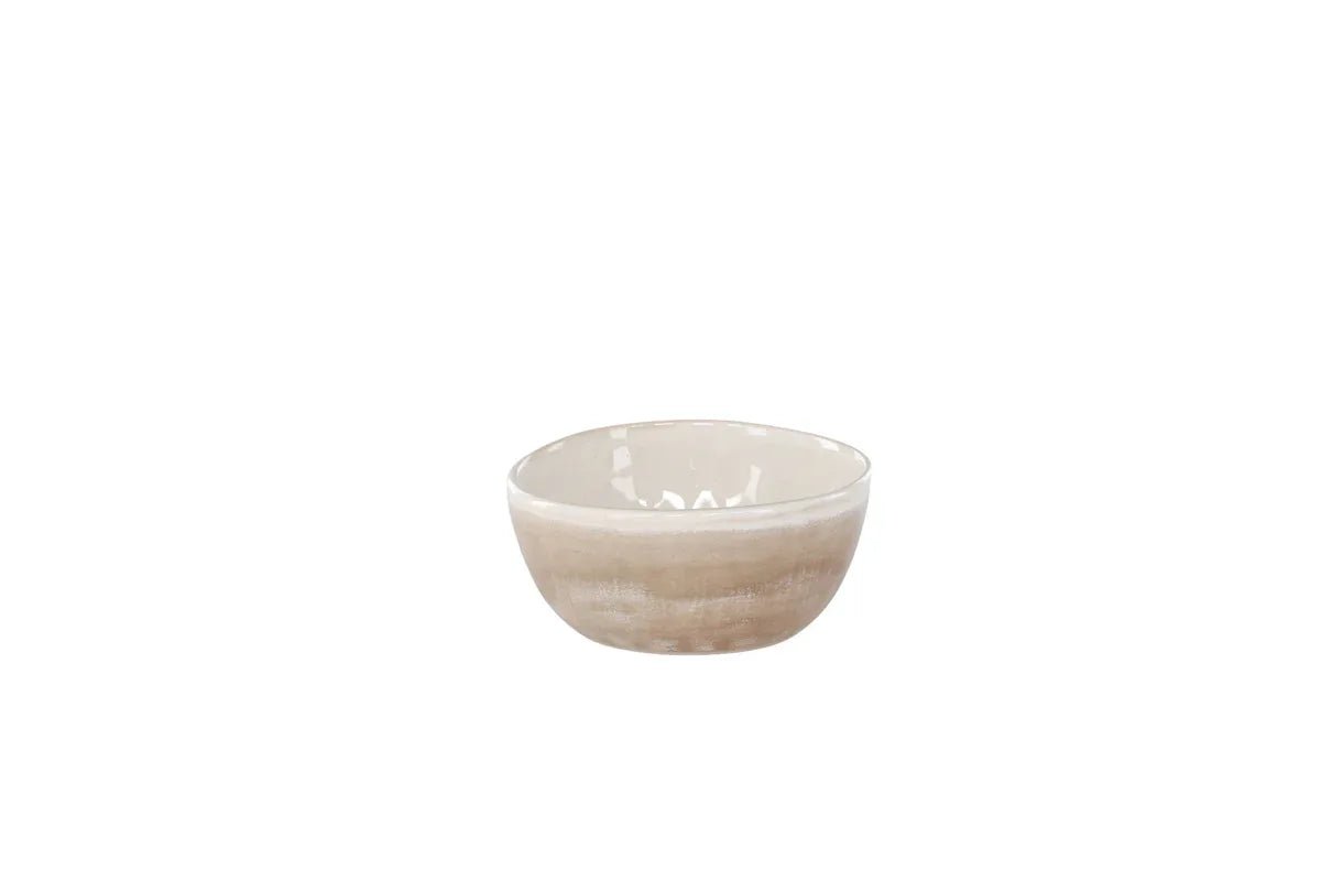 Venture Design Jublie Skål 2‑pack – Beige Stengods Ø9 cm Modern Serveringsskål