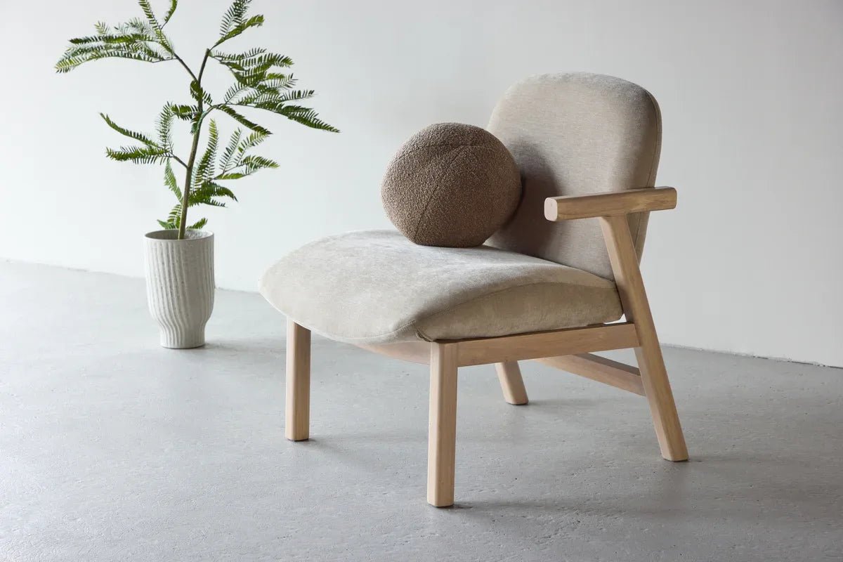Venture Design Rile Ottoman Fåtölj 60 x 42 x 70 Beige