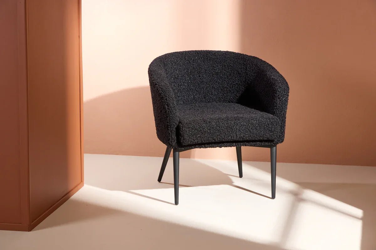 Venture Design Fluffy Fåtölj Svart