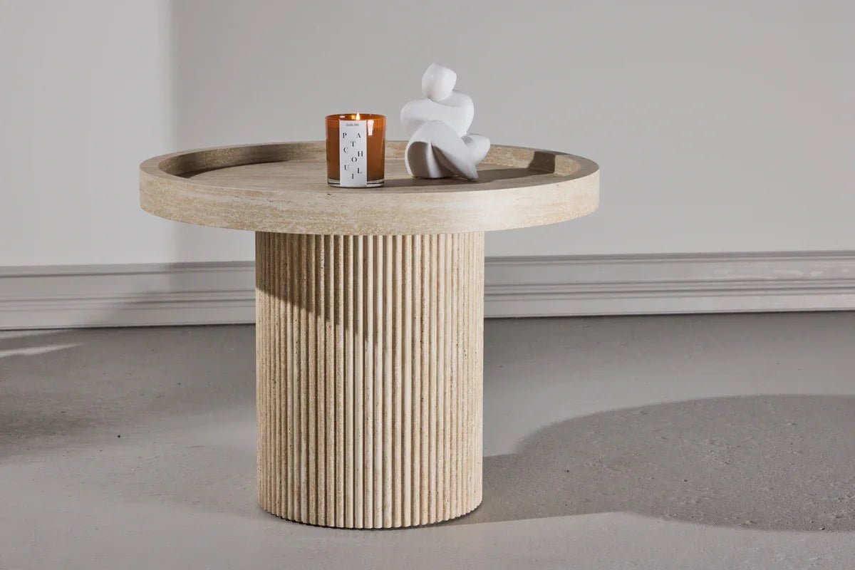 Venture Design Krille Sidobord ⌀60 Beige