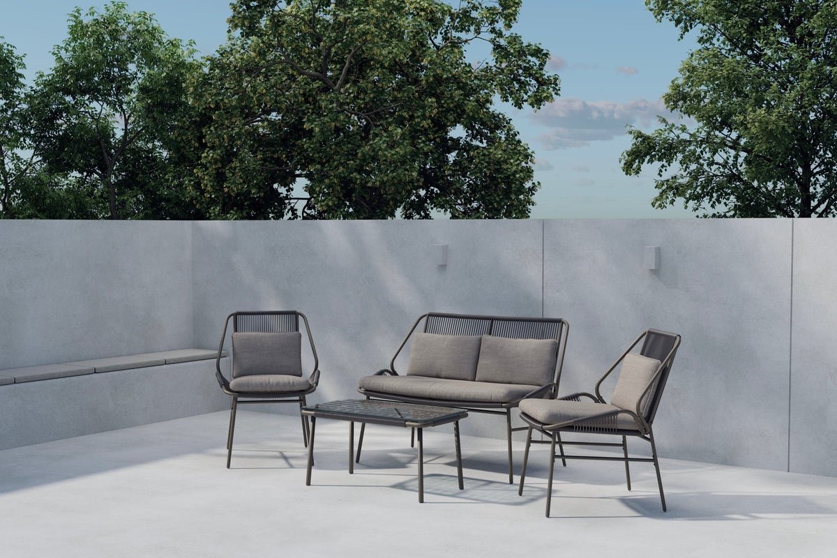 Venture Design Zakynthos Soffgrupp i Brun/Beige – Modern Loungegrupp