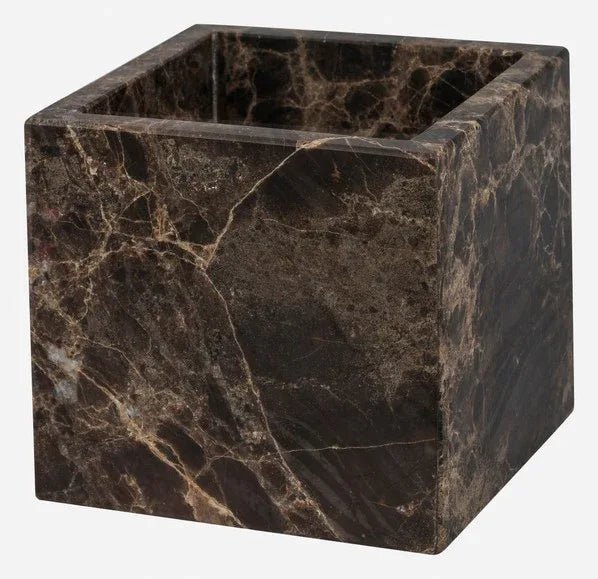Mette Ditmer Brun Marmorkub 10x10 cm