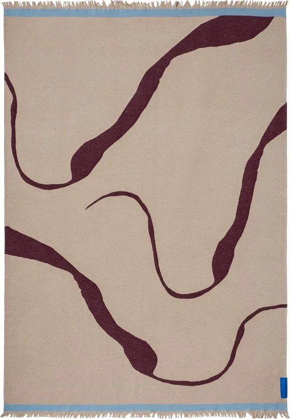 Mette Ditmer STUDIO Pläd 130×175 cm - Vinröd