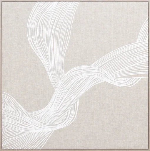Eightmood Medole Väggkonstverk – H80 × W80 Beige
