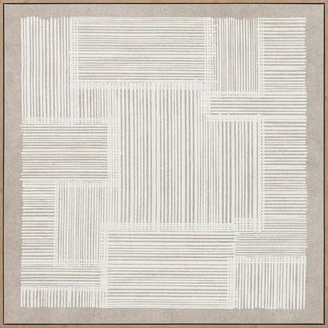Eightmood Eden Painting – Inramad Poster 90×90 cm White