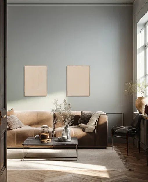 Eightmood Calm – Inramad Poster 80×60 cm Sand Modern Väggkonst